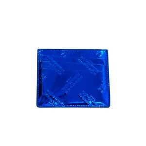 Maison Margiela Logo Embossed Cardholder Blue / Black NIB